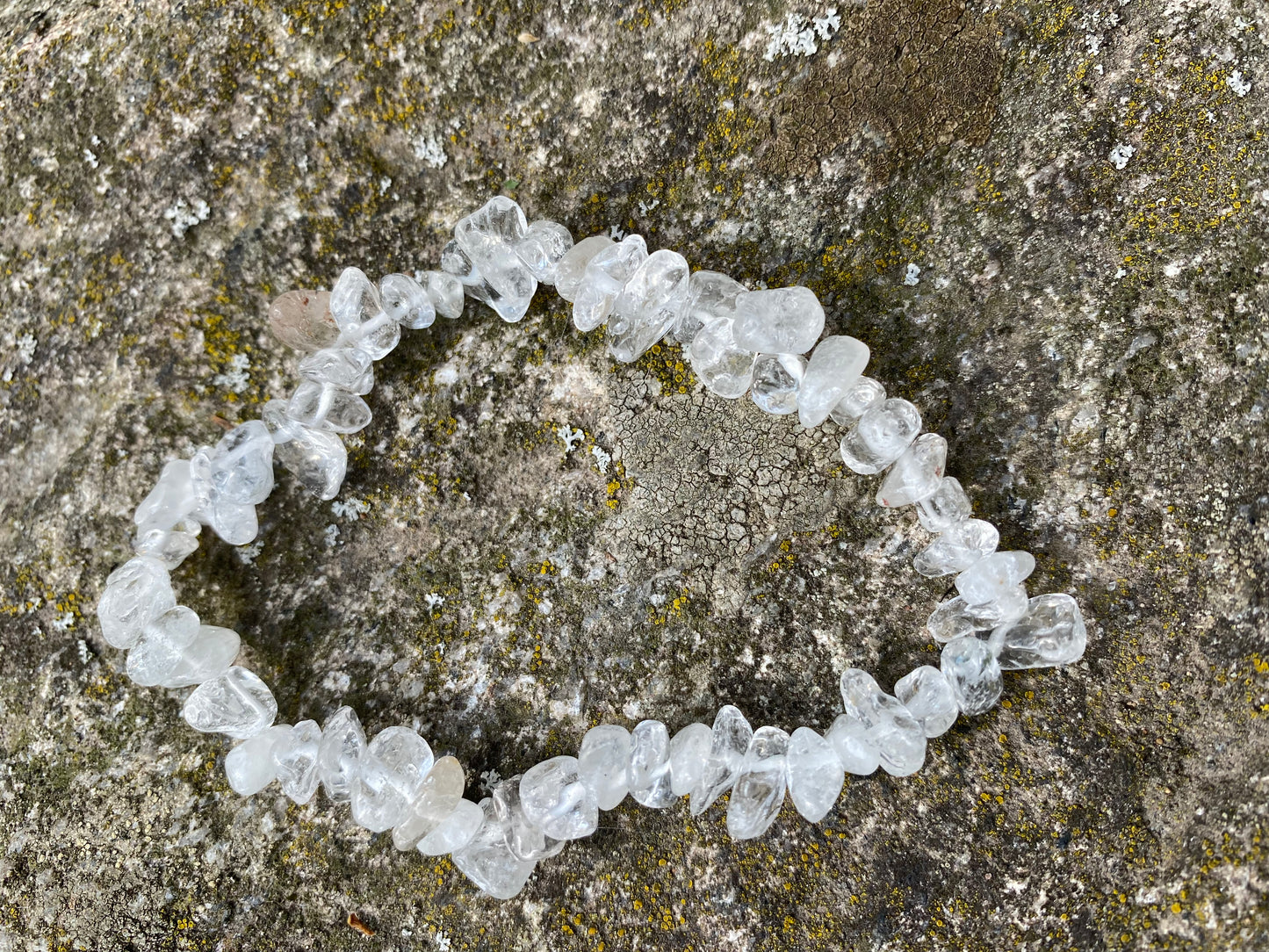 Bergskristallchips Armband