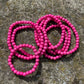 Howlit Infärgat Cerise Armband